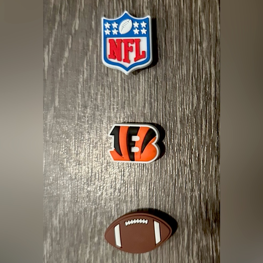 NFL Cincinnati Bengals Football Croc Charm Jibbitz